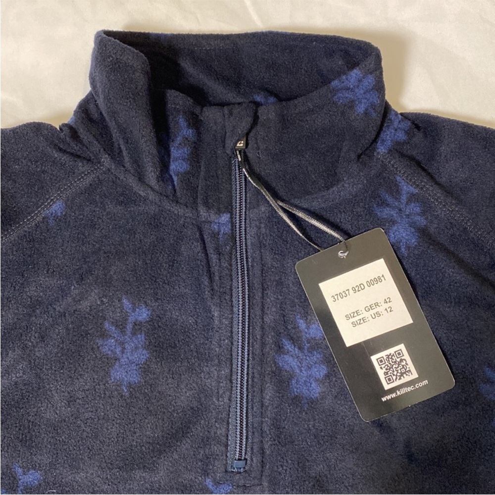NWT Killtec Microfleece 1/4 Zip-Neck Pullover Jacket - Picture 7 of 15